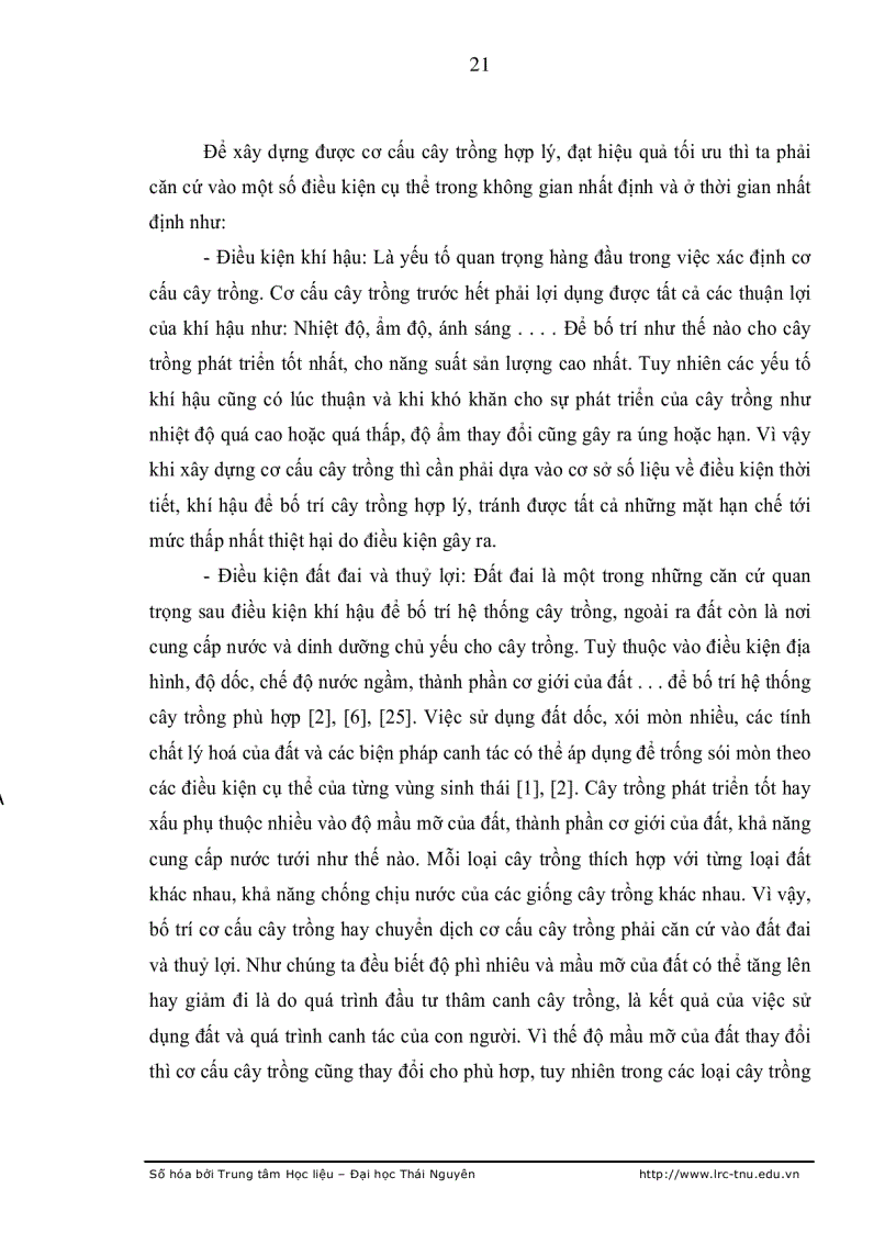 image for page Nghiên cứu cơ cấu cây trồng trên đất ruộng không chủ động nước tại Thành phố Lào Cai