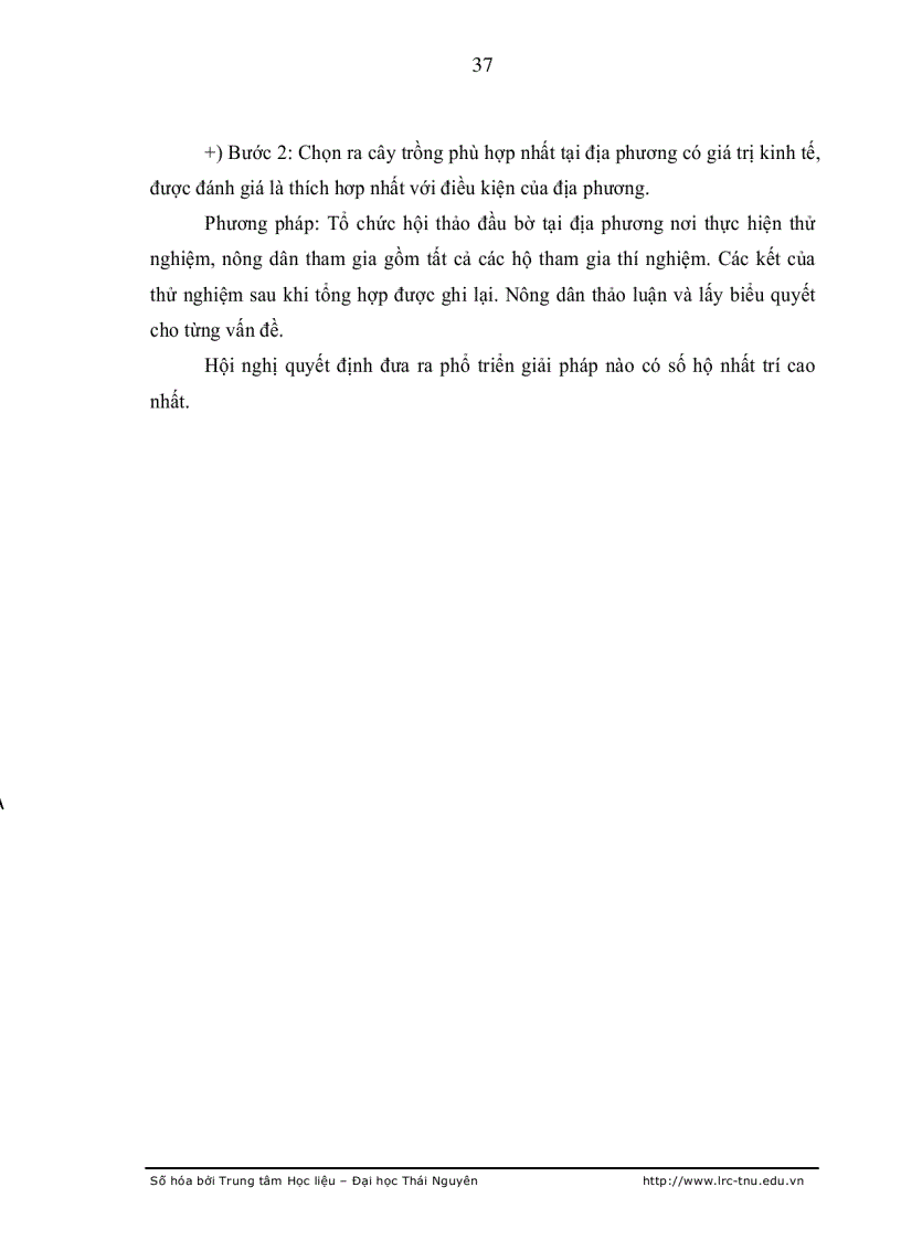 image for page Nghiên cứu cơ cấu cây trồng trên đất ruộng không chủ động nước tại Thành phố Lào Cai