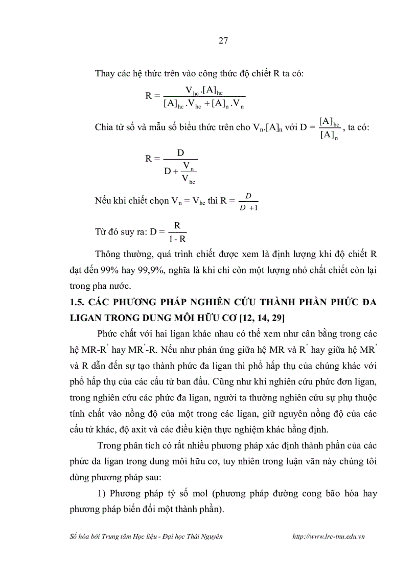 image for page Nghiên cứu chiết trắc quang sự tạo phức đa ligan trong hệ 1 2 pyridylazo 2 naphthol PAN 2 Fe III SCN và ứng dụng phân tích