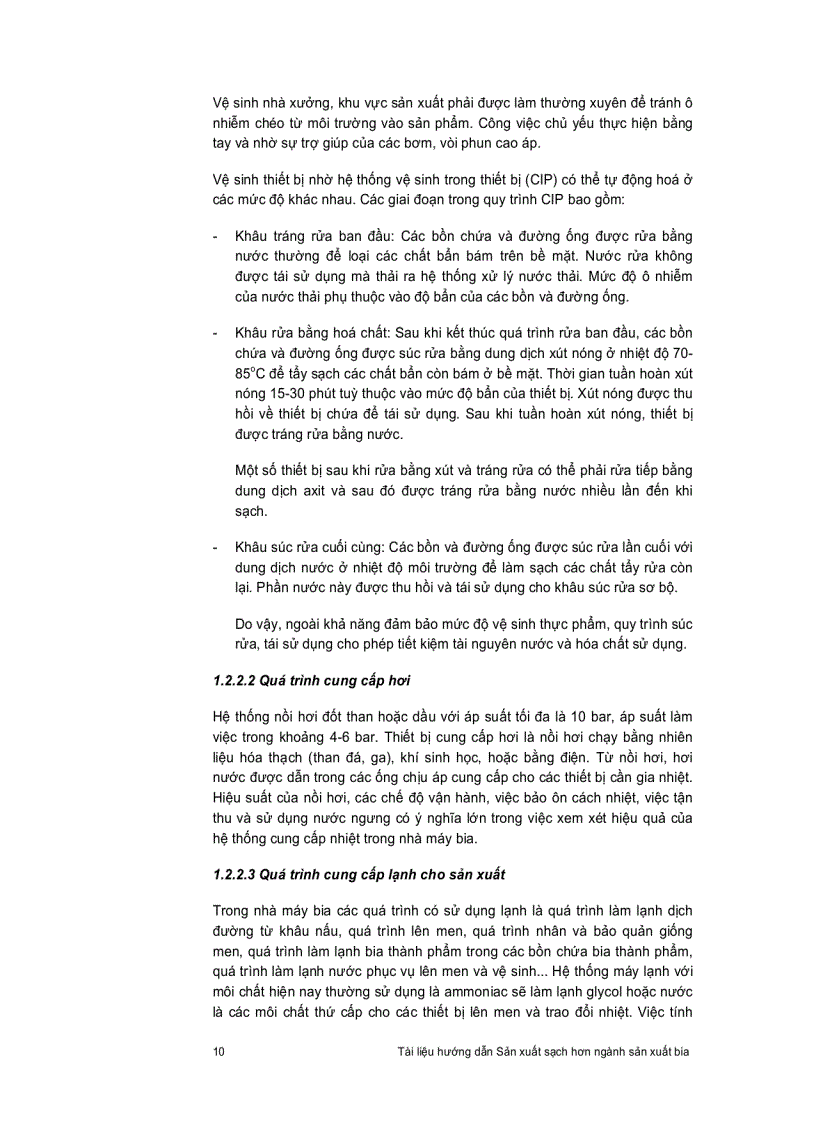 image for page Quy trình sản xuất sạch hơn của nhà máy bia