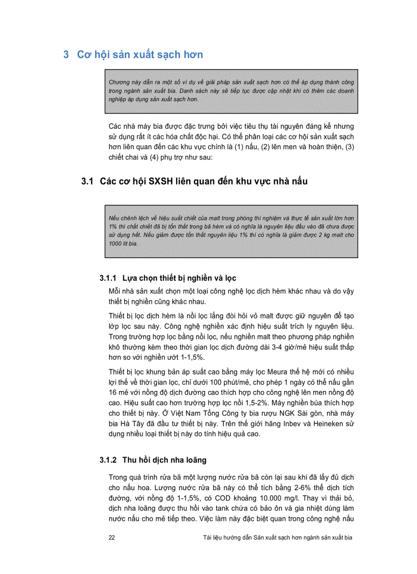 image for page Quy trình sản xuất sạch hơn của nhà máy bia