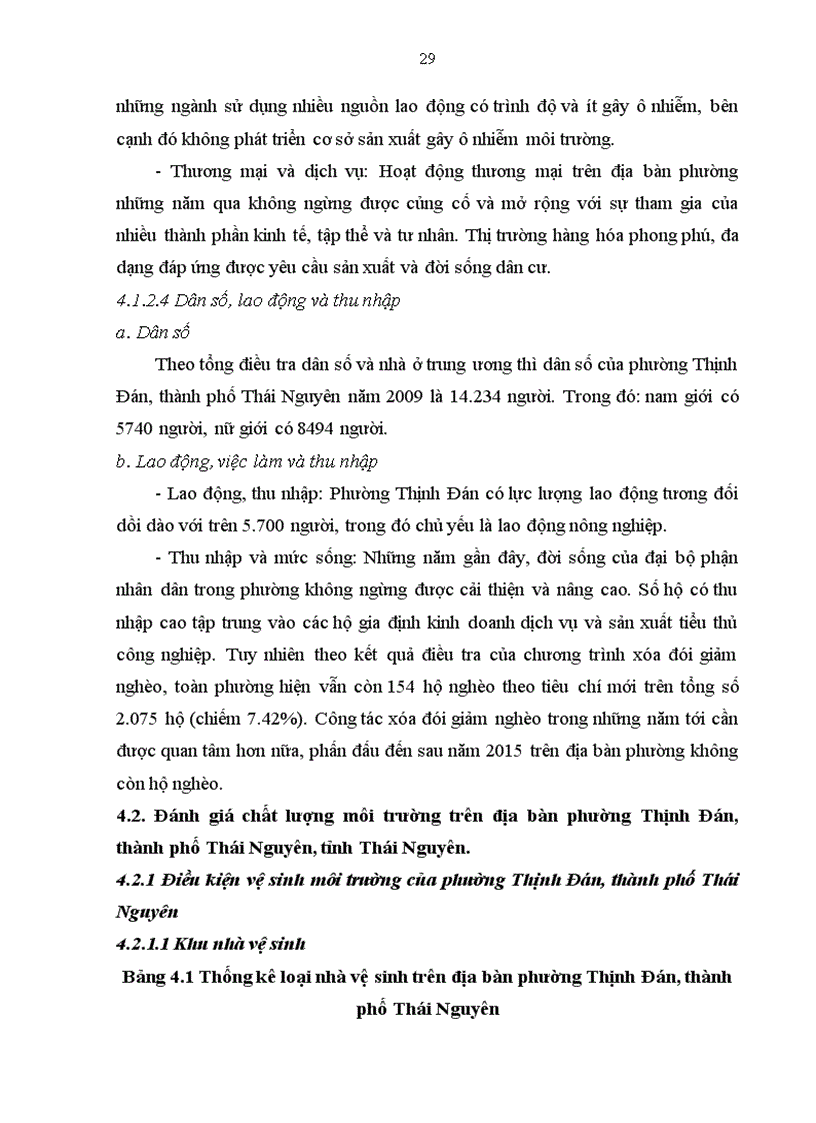 image for page Đánh giá hiện trạng chất lượng môi trường khu vực trên địa bàn Phường Thịnh Đán Thành Phố Thái Nguyên