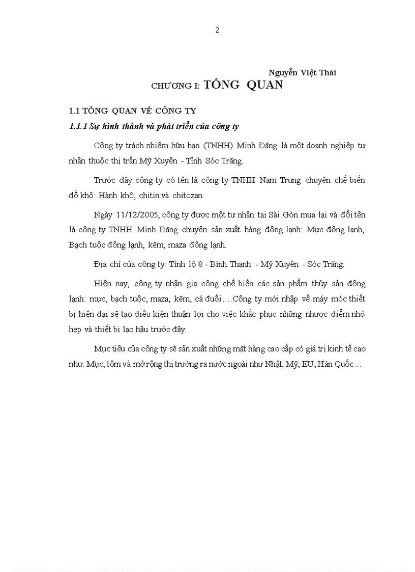 image for page Tính toán thiết kế hệ thống lạnh cho kho bảo quản sản phẩm thủy sản đông lạnh sức chứa 500 tấn tại Công ty TNHH Minh Đăng Sóc Trăng