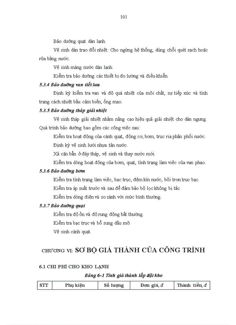 image for page Tính toán thiết kế hệ thống lạnh cho kho bảo quản sản phẩm thủy sản đông lạnh sức chứa 500 tấn tại Công ty TNHH Minh Đăng Sóc Trăng