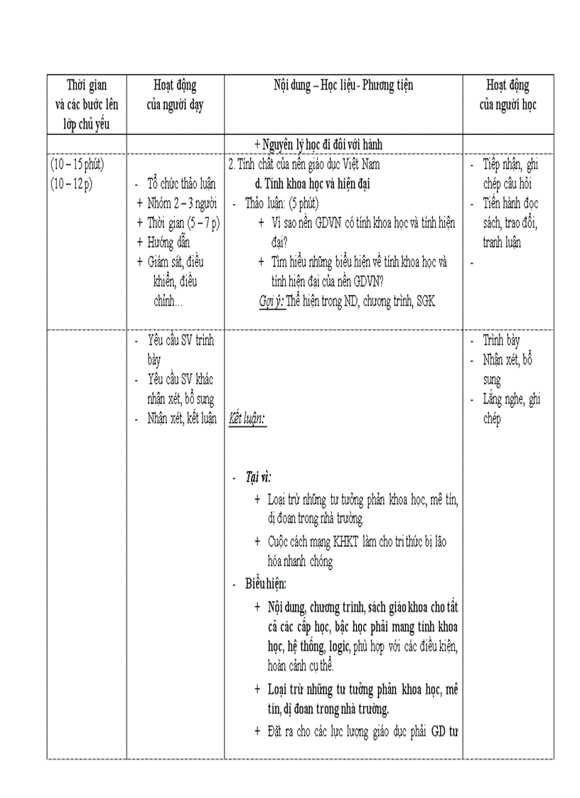 image for page Giáo án giáo dục học Bài tính chất nguyên lý của nền giáo dục Việt Nam Word and powerpoint Đã duyệt