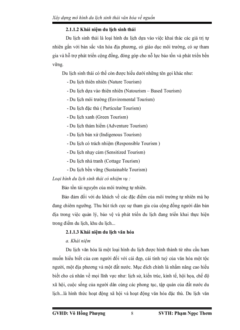 image for page Đánh giá hiện trạng du lịch hậu giang và xây dựng mô hình du lịch sinh thái văn hóa về nguồn