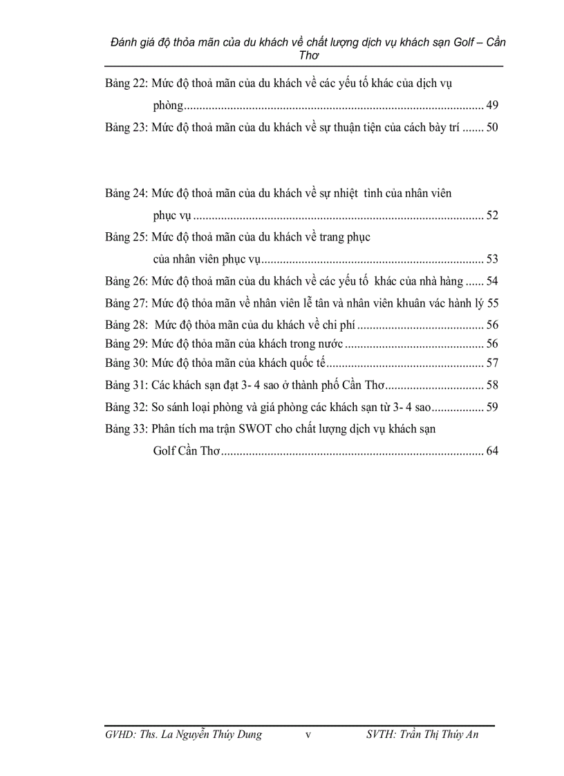 image for page Đánh giá mức độ thoả mãn của du khách về chất lượng dịch vụ của khách sạn golf cần thơ