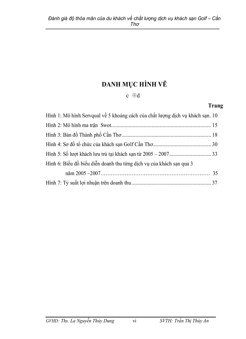 image for page Đánh giá mức độ thoả mãn của du khách về chất lượng dịch vụ của khách sạn golf cần thơ