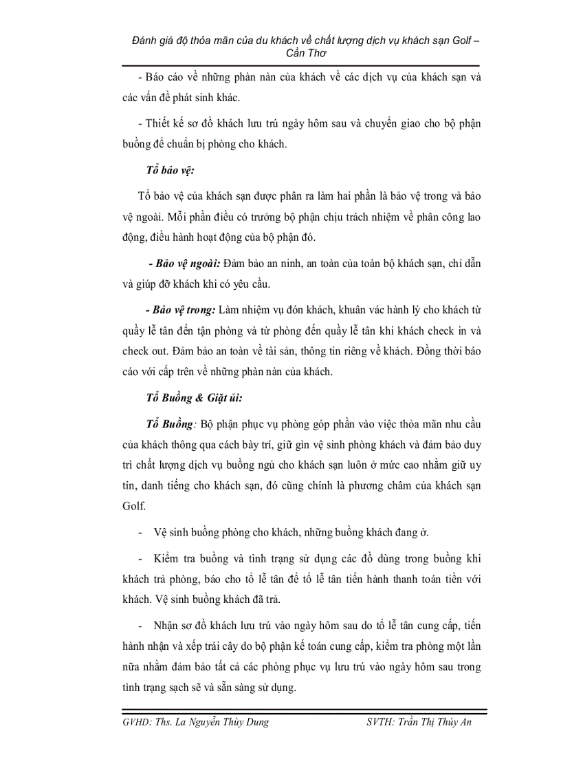 image for page Đánh giá mức độ thoả mãn của du khách về chất lượng dịch vụ của khách sạn golf cần thơ