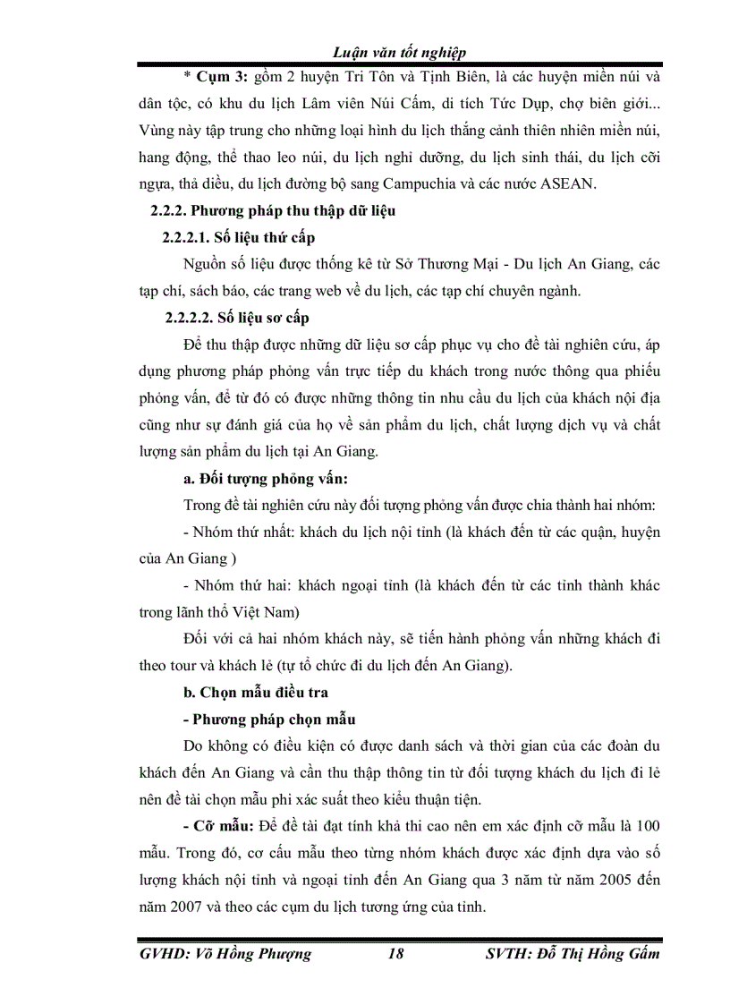 image for page Đánh giá mức độ hài lòng của khách nội địa đối với du lịch an giang