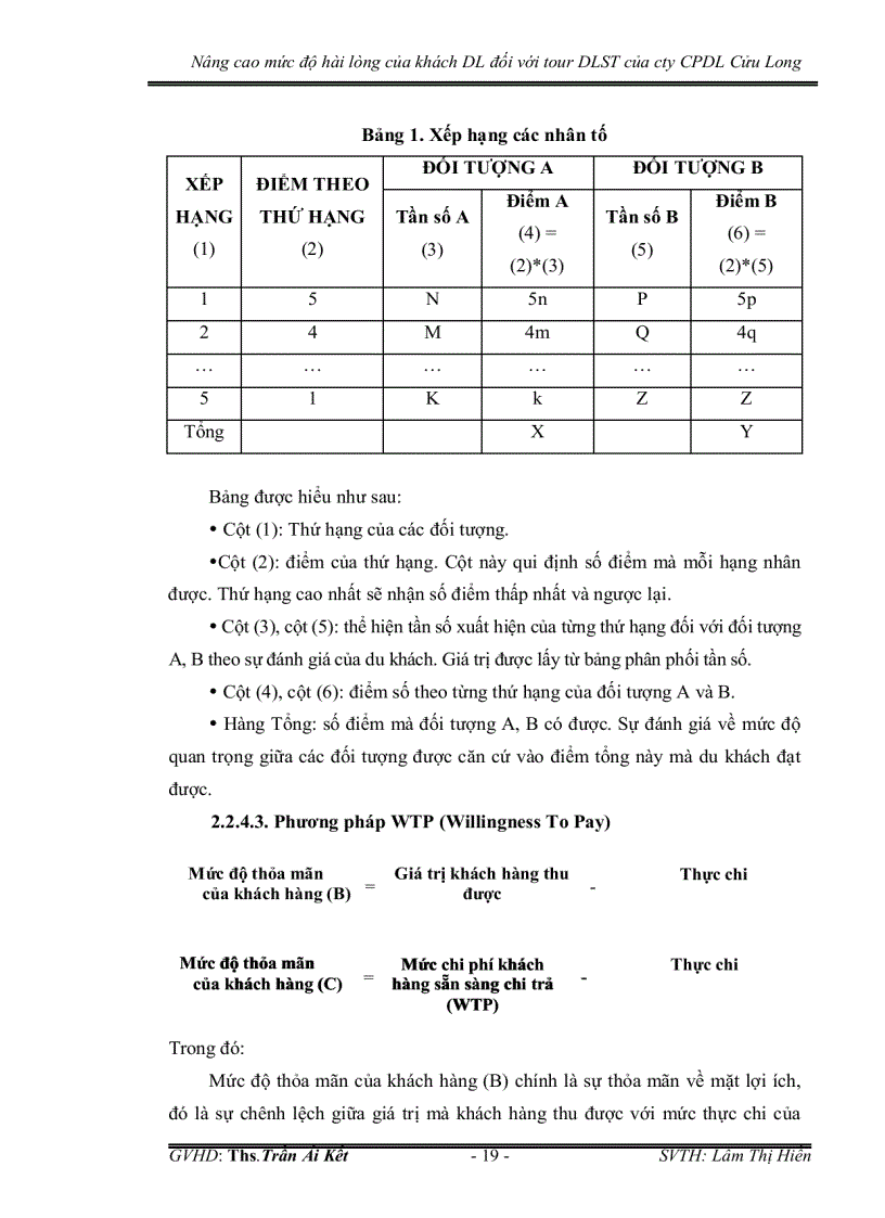 image for page Nâng cao mức độ hài lòng của khách du lịch đối với tour du lịch sinh thái của công ty cổ phần du lịch cửu long