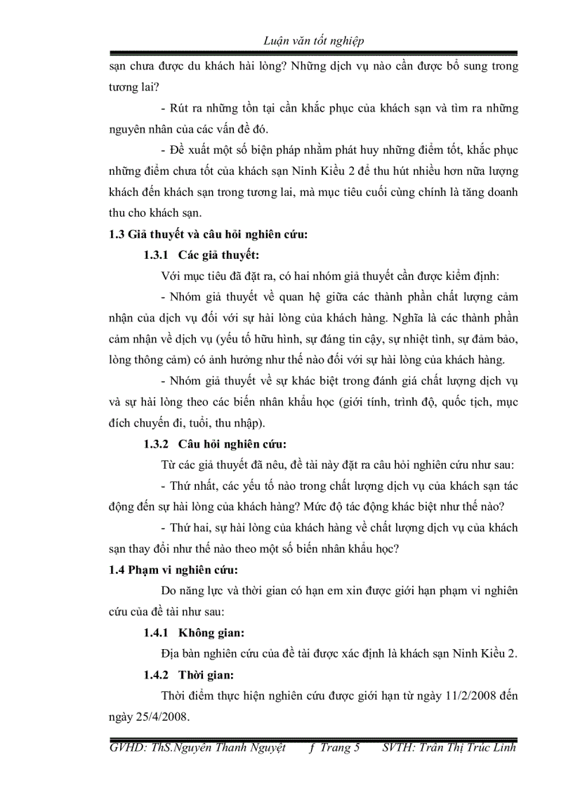 image for page Đánh giá sự hài lòng của khách hàng về chất lượng dịch vụ của khách sạn ninh kiều 2 thành phố cần thơ