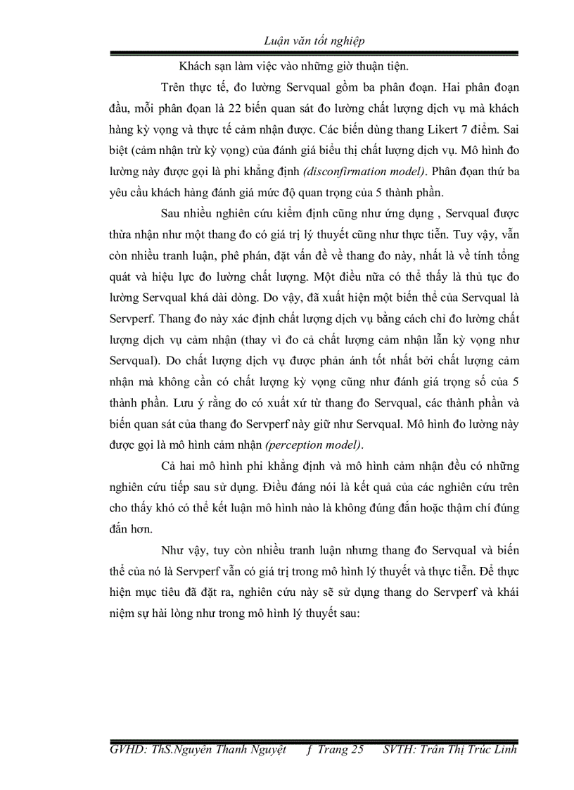 image for page Đánh giá sự hài lòng của khách hàng về chất lượng dịch vụ của khách sạn ninh kiều 2 thành phố cần thơ