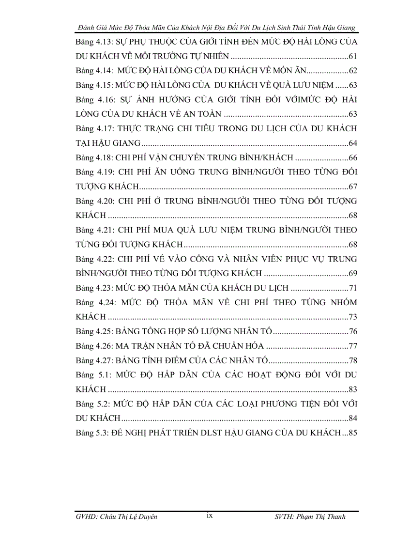 image for page Đánh giá mức độ hài lòng của khách nội địa đối với du lịch sinh thái tỉnh hậu giang