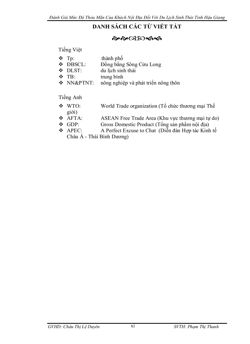 image for page Đánh giá mức độ hài lòng của khách nội địa đối với du lịch sinh thái tỉnh hậu giang