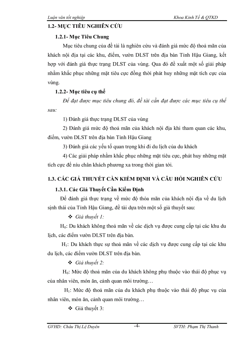 image for page Đánh giá mức độ hài lòng của khách nội địa đối với du lịch sinh thái tỉnh hậu giang
