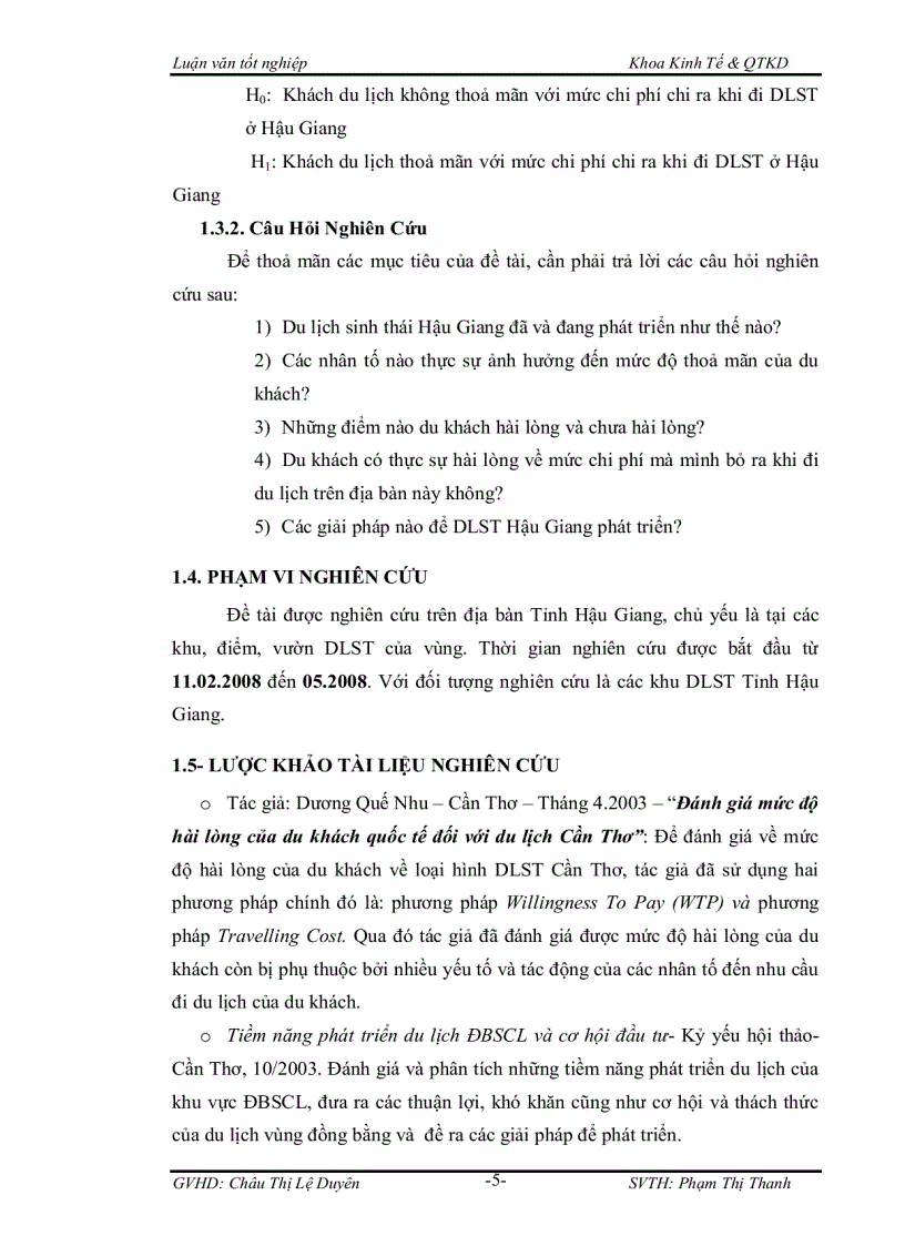 image for page Đánh giá mức độ hài lòng của khách nội địa đối với du lịch sinh thái tỉnh hậu giang
