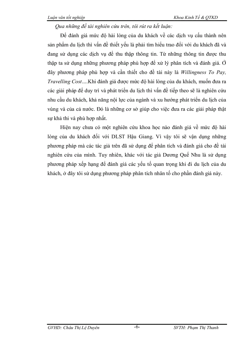 image for page Đánh giá mức độ hài lòng của khách nội địa đối với du lịch sinh thái tỉnh hậu giang