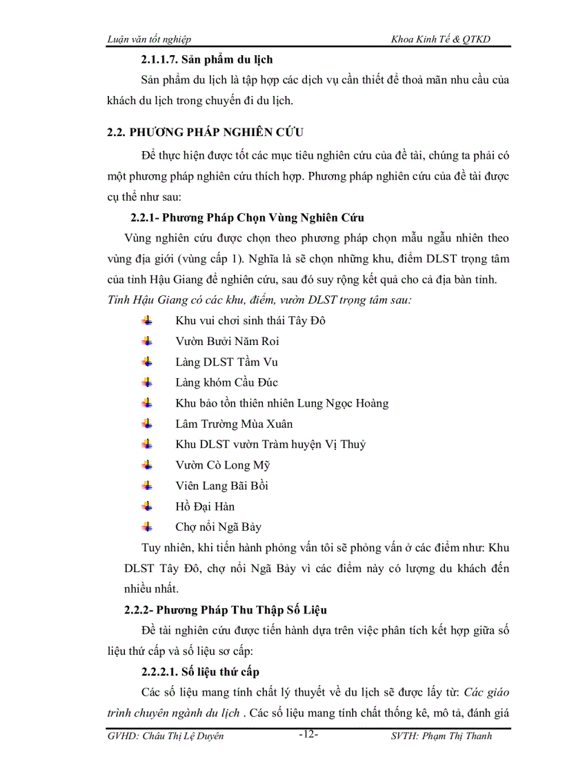 image for page Đánh giá mức độ hài lòng của khách nội địa đối với du lịch sinh thái tỉnh hậu giang