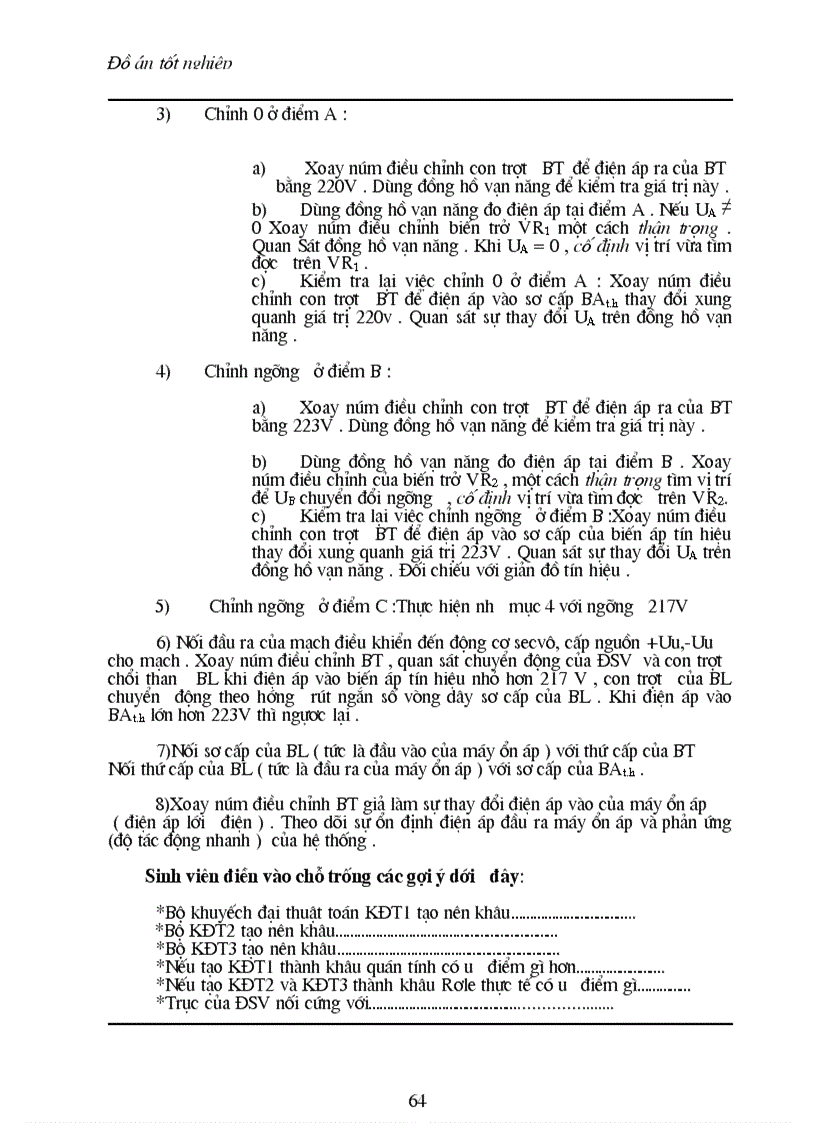 image for page Thiết kế bộ thực hành ổn áp xoay chiều theo nguyên tắc biến áp