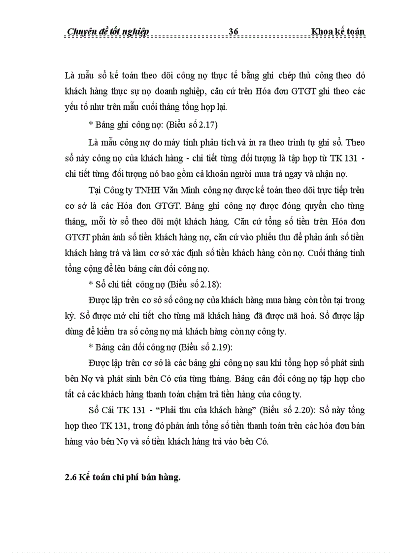 image for page Tổ chức hạch toán kế toán bán hàng và xác định kết quả kinh doanh tại Công ty TNHH Văn Minh