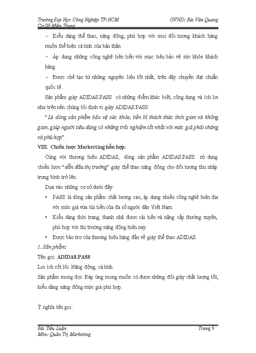 image for page Lập kế hoạch marketing cho sản phẩm giày thể thao adidas