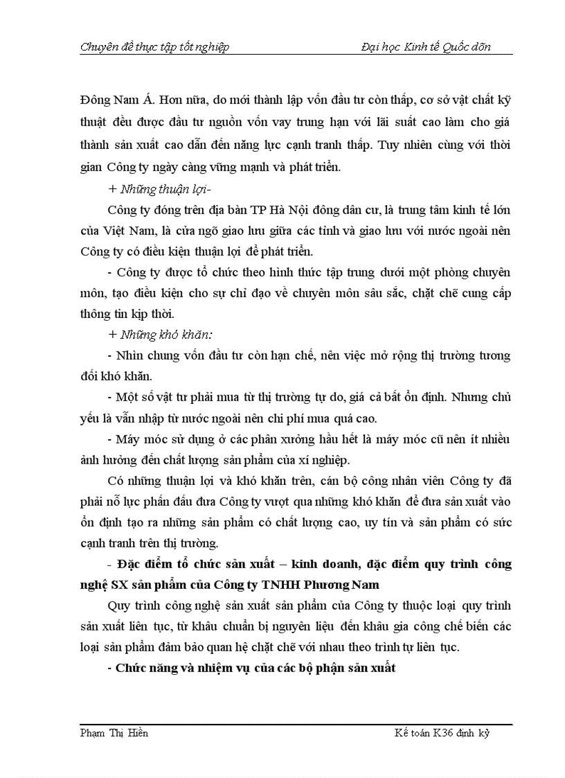 image for page Hạch toán chi phí sản xuất và tính giá thành sản phẩm tại Công ty TNHH Phương Nam