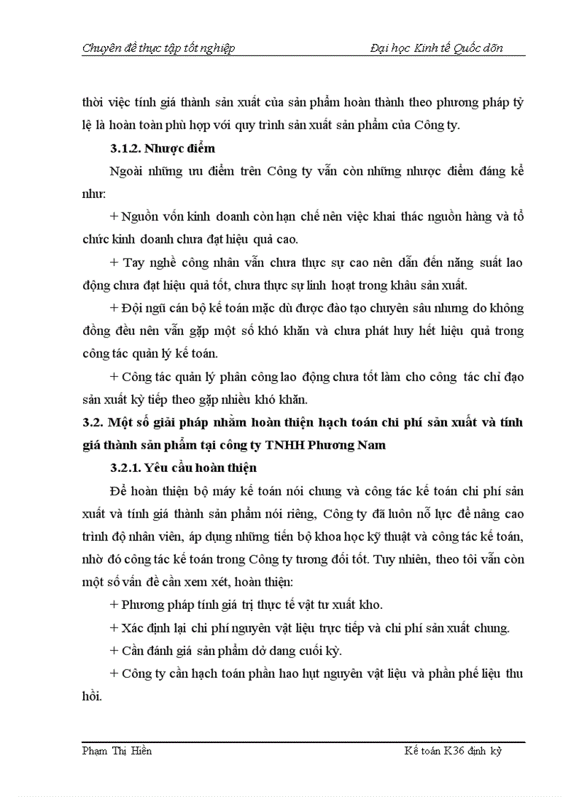 image for page Hạch toán chi phí sản xuất và tính giá thành sản phẩm tại Công ty TNHH Phương Nam