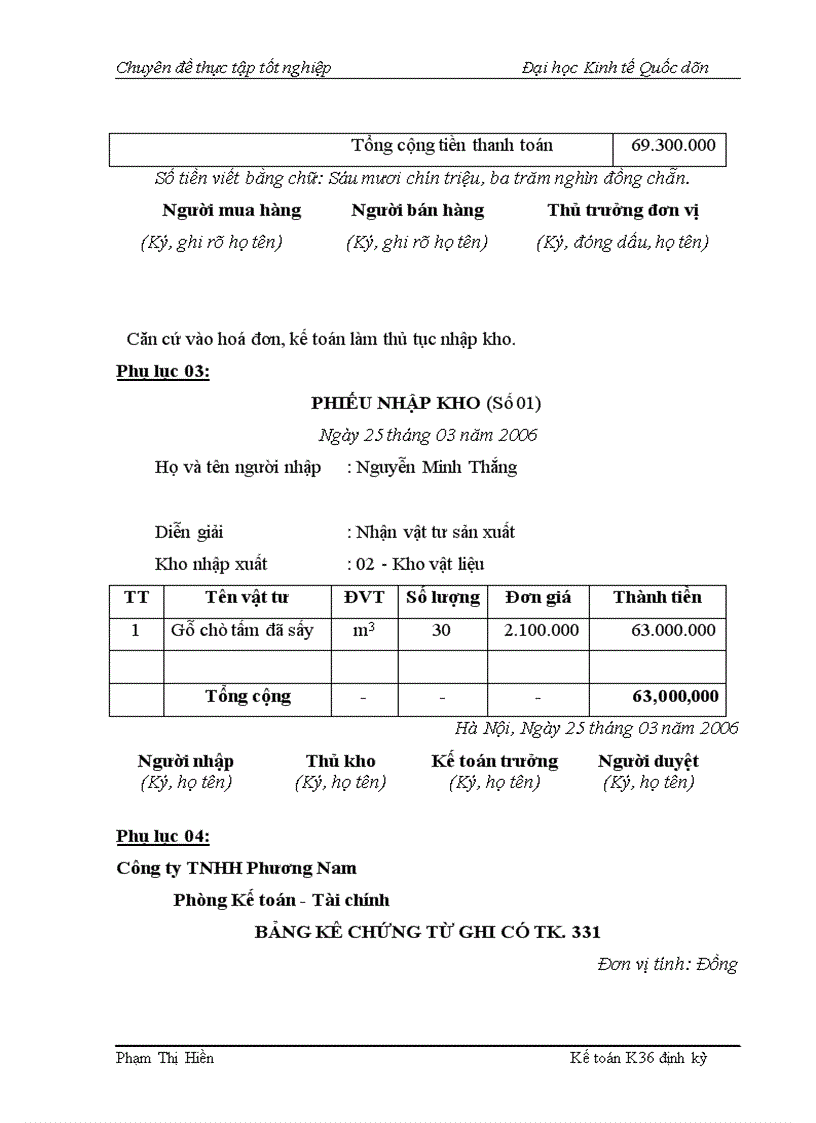 image for page Hạch toán chi phí sản xuất và tính giá thành sản phẩm tại Công ty TNHH Phương Nam