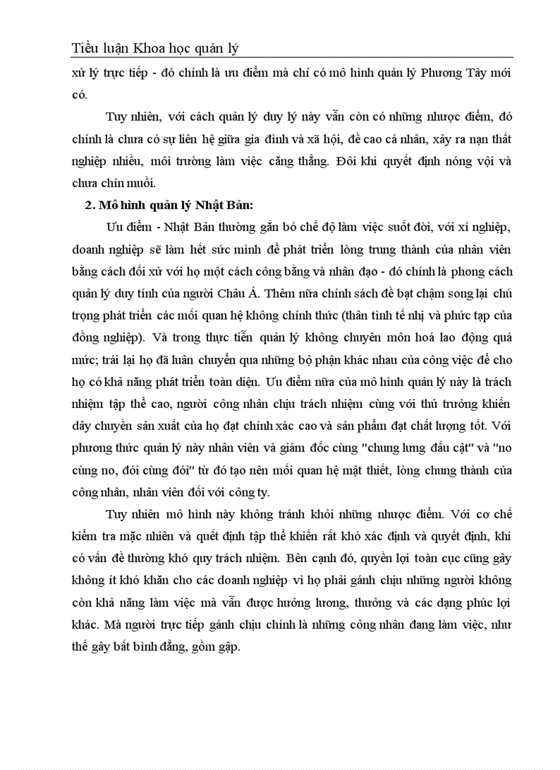 image for page So sánh ưu điểm của các mô hình quản lý Phương Tây và Nhật Bản qua đó xây dựng mô hình quản lý cho Việt Nam hiện nay