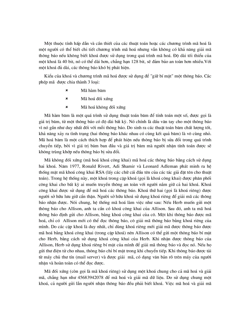 image for page Nghiên cứu xây dựng giải pháp bảo mật thông tin trong thương mại điện tử