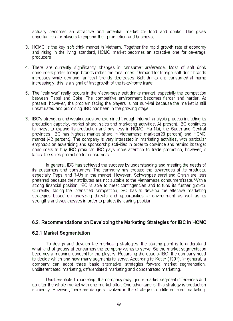 image for page Developing marketing strategy A case study of the international beverage company in hochiminh city vietnam