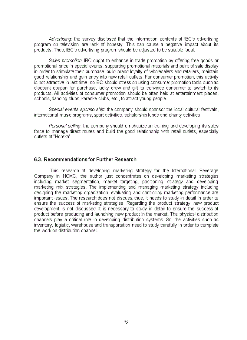 image for page Developing marketing strategy A case study of the international beverage company in hochiminh city vietnam