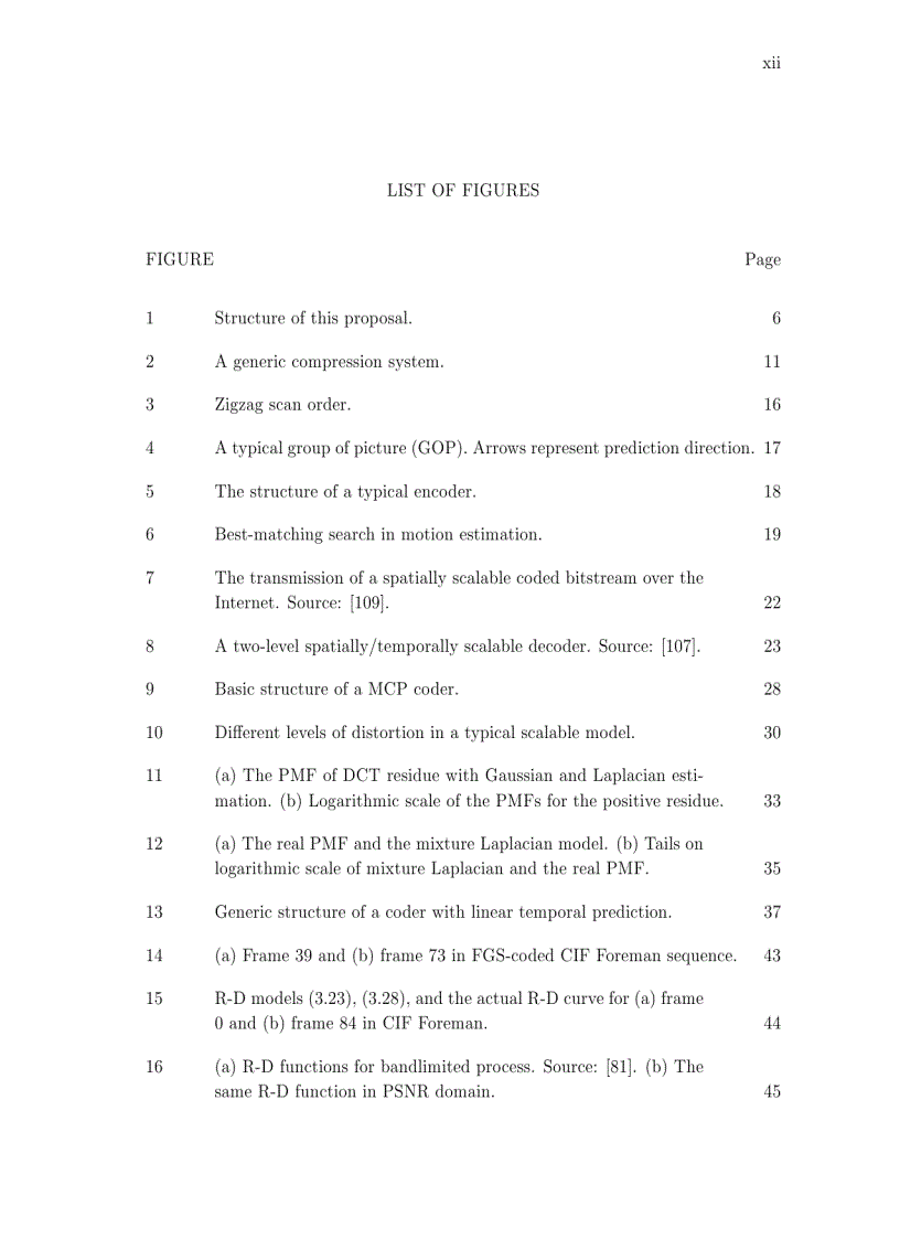 image for page Luận văn tiến sĩ khoa học Rate Distortion Analysis and Traffic Modelling of Scalable Video Coders