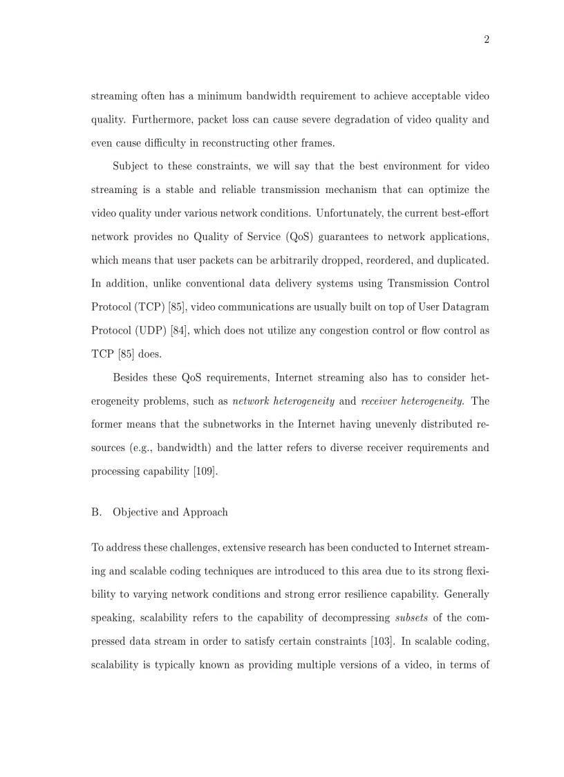 image for page Luận văn tiến sĩ khoa học Rate Distortion Analysis and Traffic Modelling of Scalable Video Coders