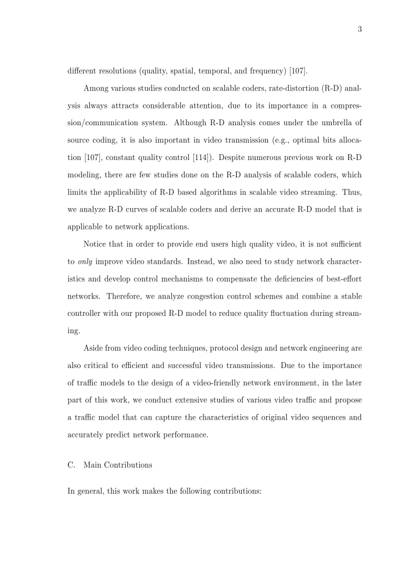 image for page Luận văn tiến sĩ khoa học Rate Distortion Analysis and Traffic Modelling of Scalable Video Coders