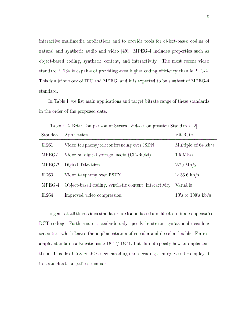 image for page Luận văn tiến sĩ khoa học Rate Distortion Analysis and Traffic Modelling of Scalable Video Coders