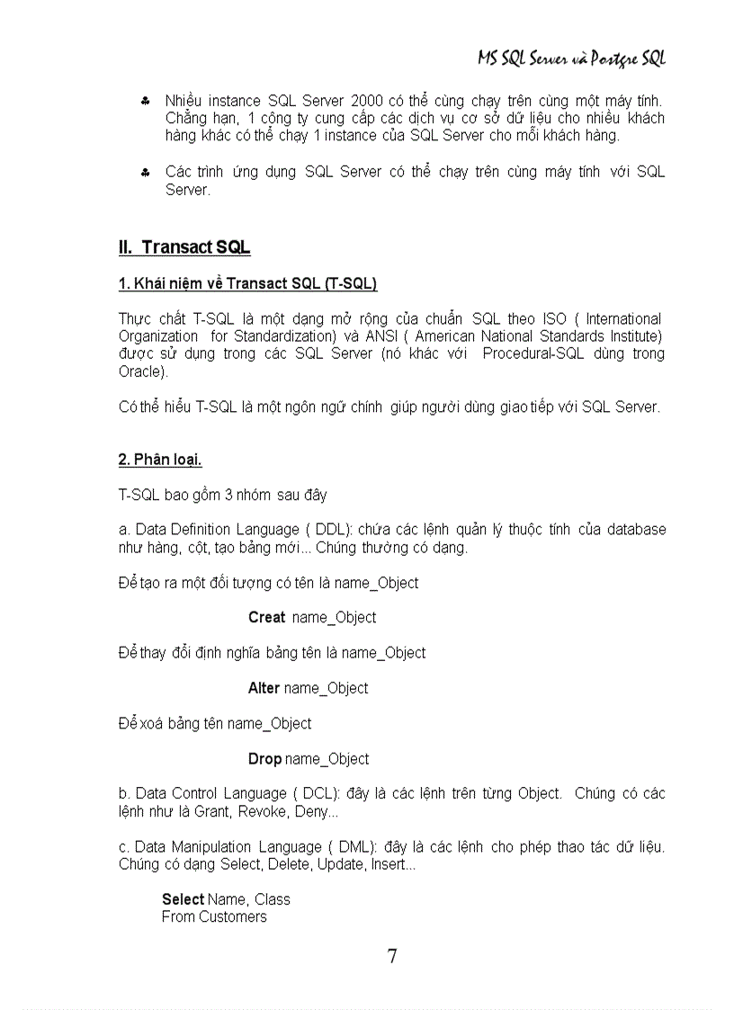 image for page Công nghệ phần mềm MS SQL Server và Postgre SQL