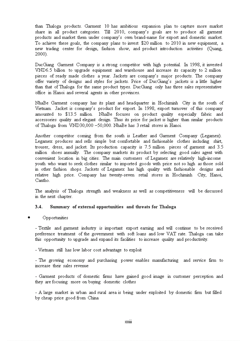 image for page Developing a competitive strategy A case study of the thanglong garment company in hanoi vietnam