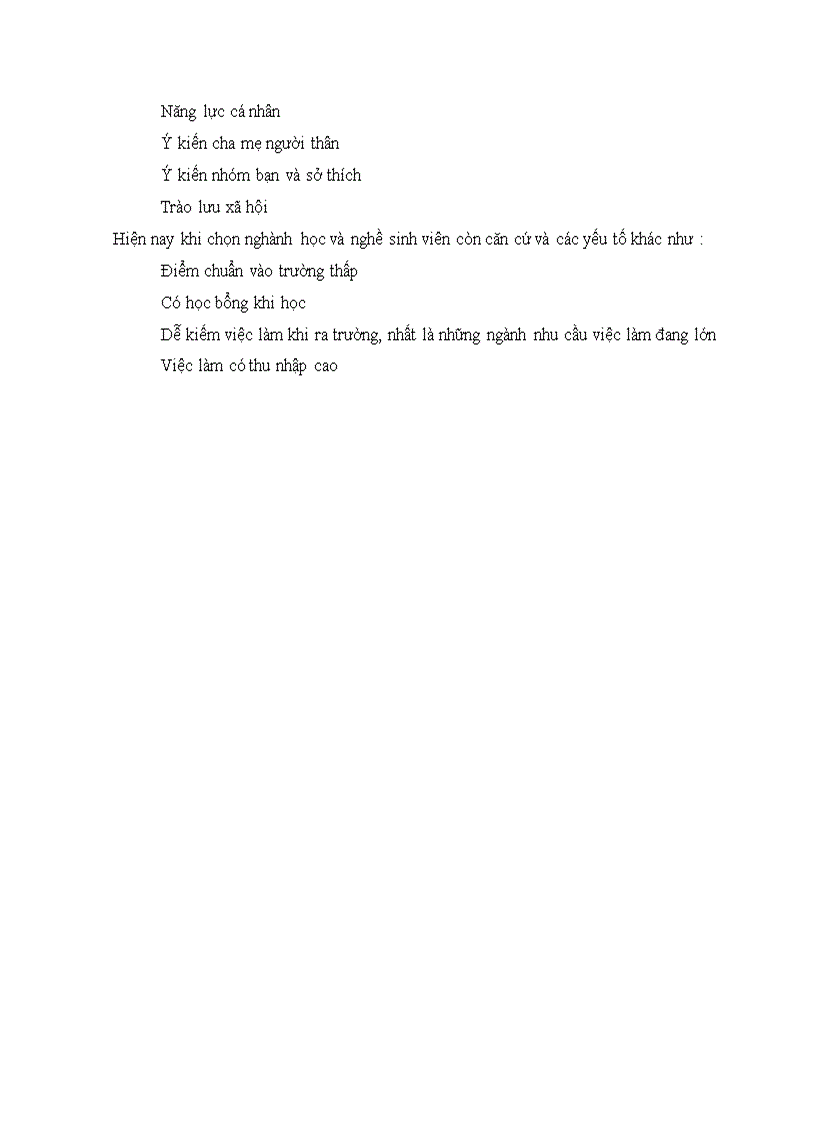 image for page Các yếu tố tác động đến việc định hướng nghề nghiệp cho sinh viên hiện nay nghiên cứu 5 trường ĐH