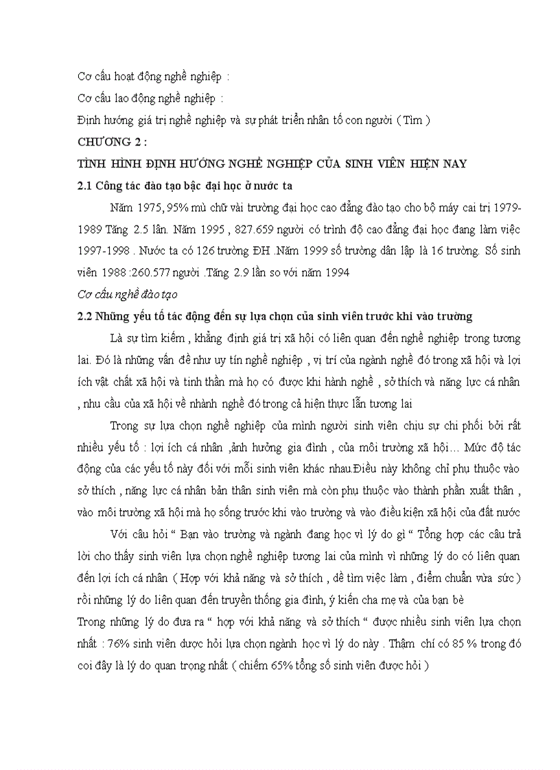 image for page Các yếu tố tác động đến việc định hướng nghề nghiệp cho sinh viên hiện nay nghiên cứu 5 trường ĐH
