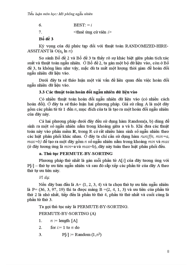 image for page Ứng dụng phương pháp phân tích xác suất các thuật toán ngẫu nhiên trong quá trình phân tích các bài toán