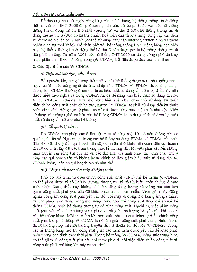 image for page Mô phỏng ước lượng tỉ lệ lỗi BIT BER trong hệ thống thông tin di động W CDMA