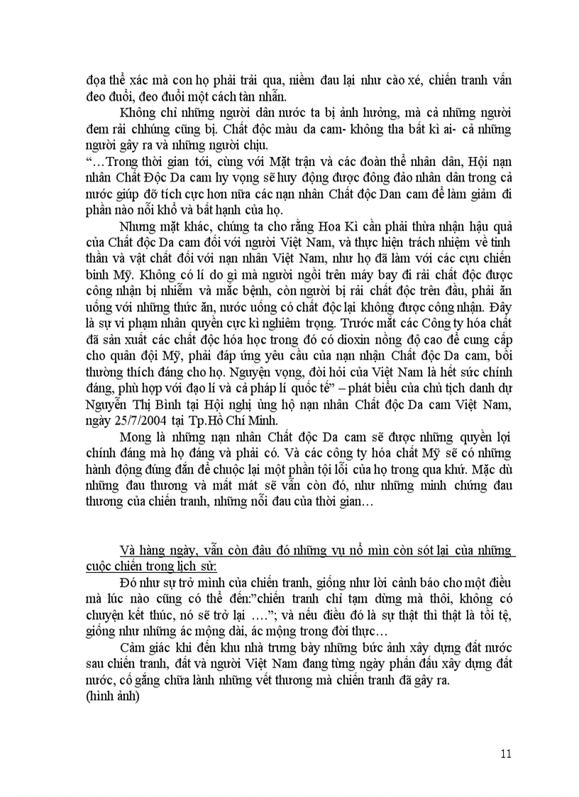 image for page Lịch sử đảng Những cảm tưởng khi đi tham quan bảo tàng CHỨNG TÍCH CHIẾN TRANH