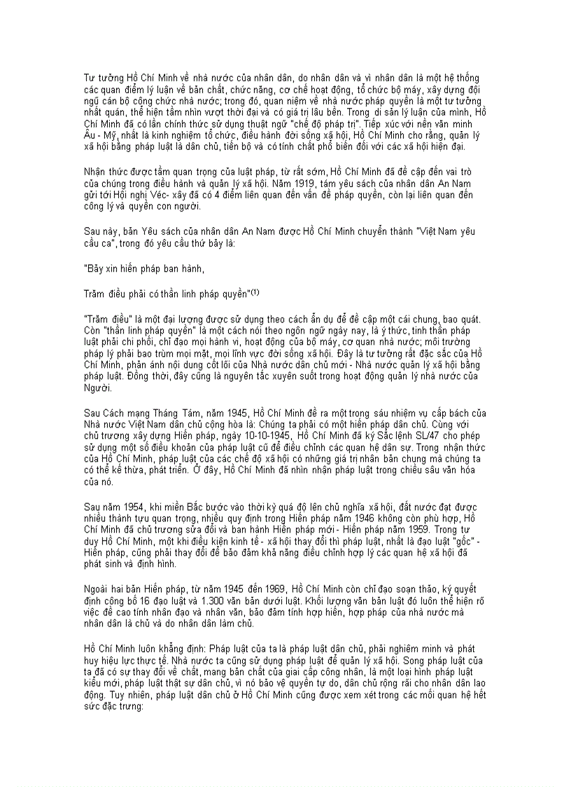 image for page Tư tưởng Hồ Chí Minh về xây dựng nhà nước của dân do dân và vì dân