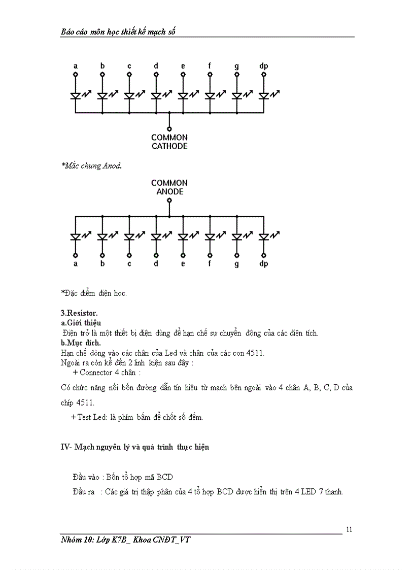 image for page Báo cáo môn học Vẽ mạch và thiết kế mạch in hiển thị LED 7 thanh