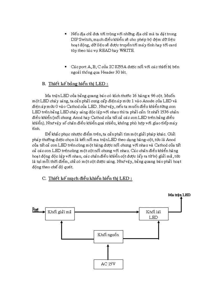 image for page Thiết kế phần cứng và phần mềm điều khiển quang báo