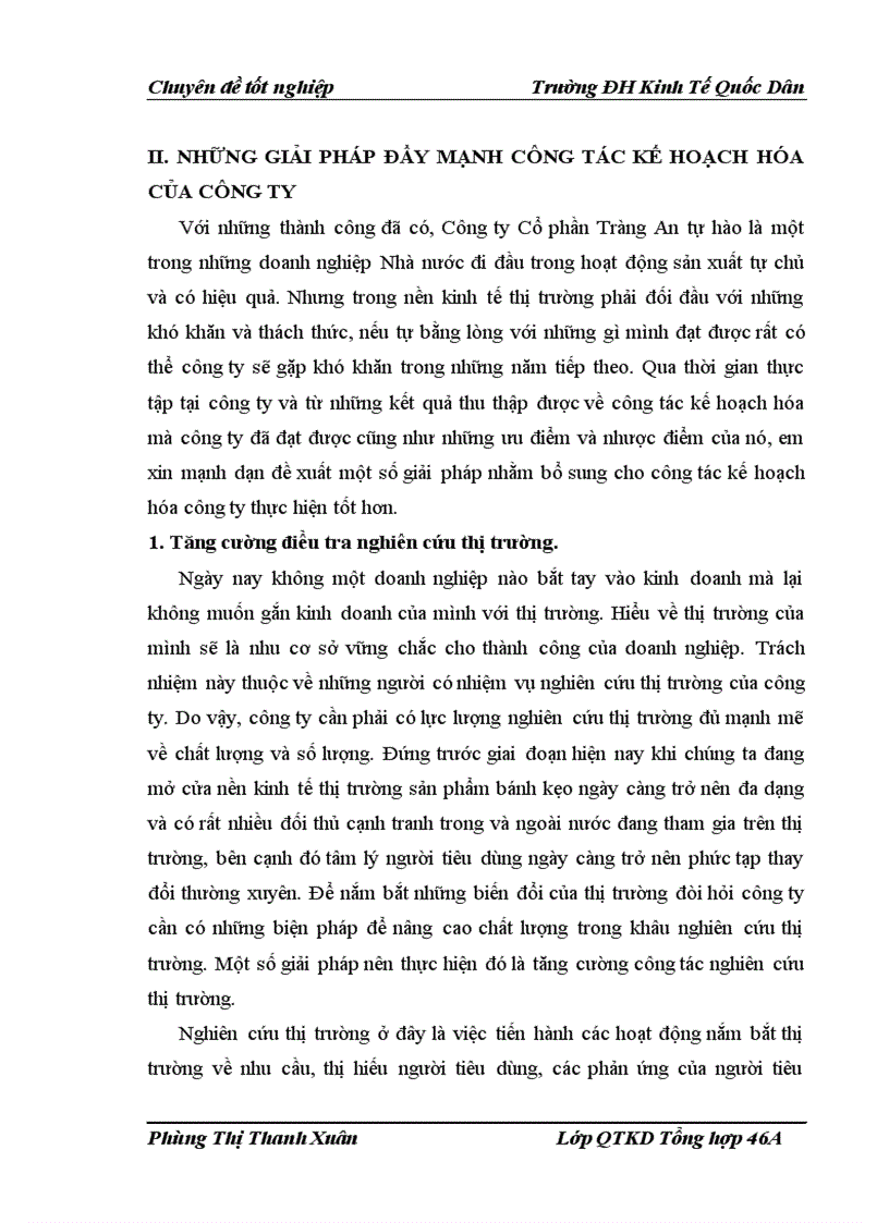 image for page Xây dựng tổ chức thực hiện kế hoạch và chương trình sản xuất của Công ty Cổ phần Tràng An