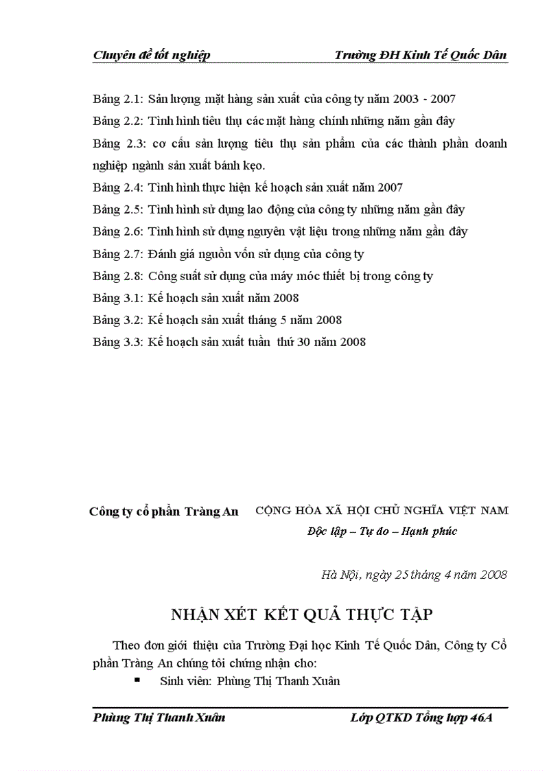 image for page Xây dựng tổ chức thực hiện kế hoạch và chương trình sản xuất của Công ty Cổ phần Tràng An