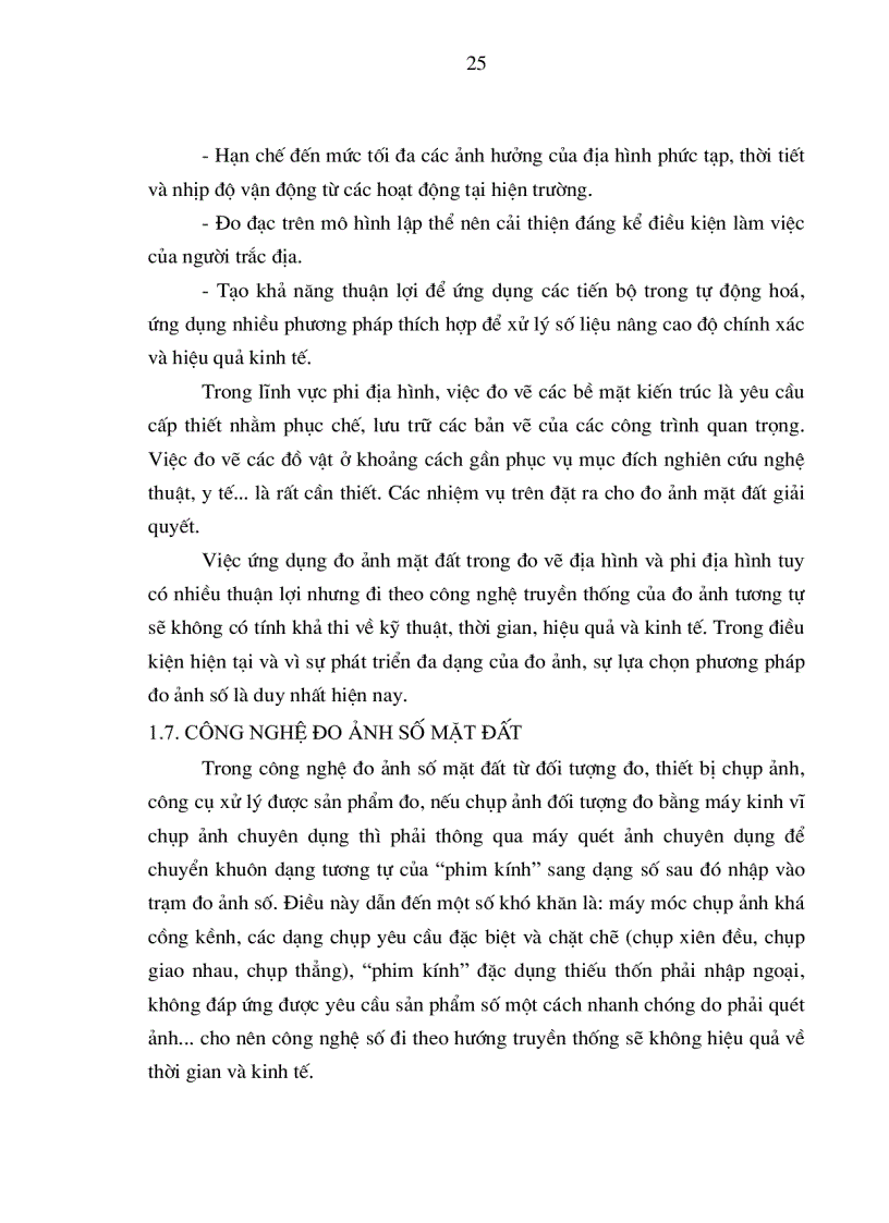 image for page Luận văn thạc sỹ Công nghệ đo ảnh trên cơ sở ảnh chụp từ máy chụp ảnh số phổ thông